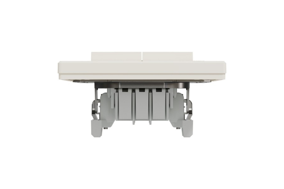 Двоклавішний перемикач Самозажимний Крем Asfora (EPH0600123)