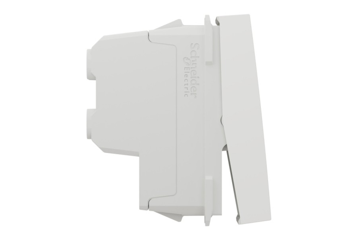 Двополюсний вимикач 16А 1 модуль білий (NU316218)