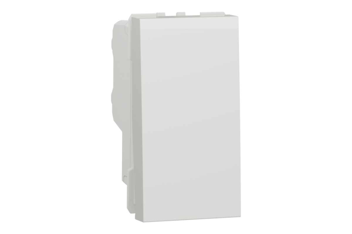 Двополюсний вимикач 16А 1 модуль білий (NU316218)