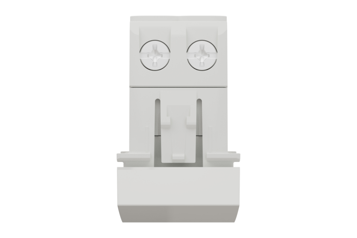 Двополюсний вимикач 16А 1 модуль білий (NU316218)