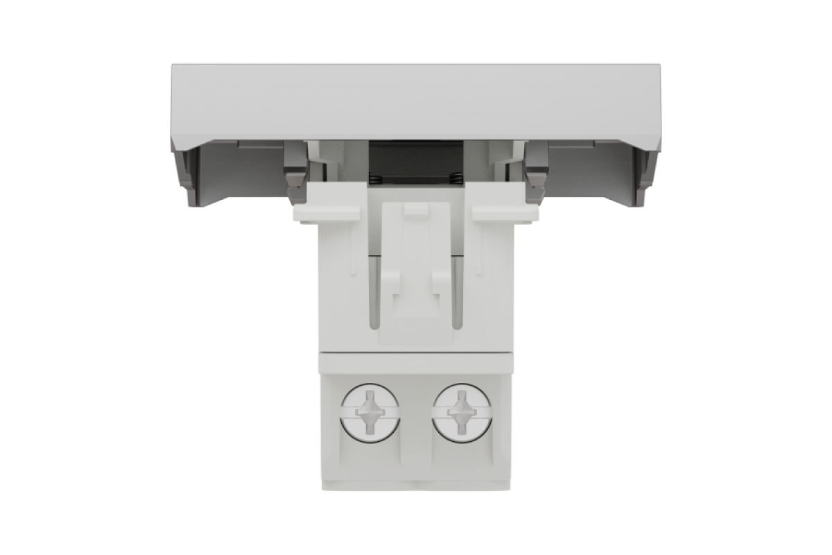 Двополюсний вимикач 16А 2 модуль алюміній (NU326230)