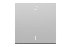 Двополюсний вимикач 16А 2 модуль алюміній (NU326230)