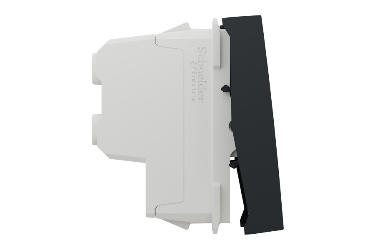 Двополюсний вимикач 16А 2 модуль антрацит (NU326254)