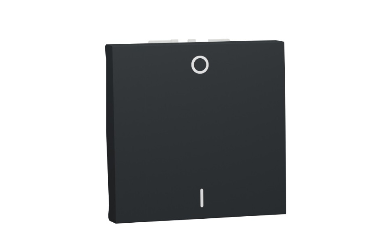 Двополюсний вимикач 16А 2 модуль антрацит (NU326254)