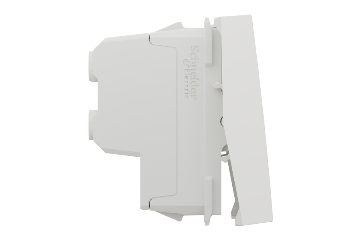 Двополюсний вимикач 16А 2 модуль білий (NU326218)