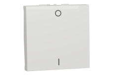 Двополюсний вимикач 16А 2 модуль білий (NU326218)