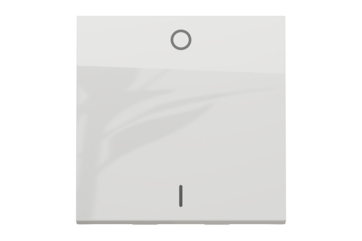 Двополюсний вимикач 16А 2 модуль білий (NU326218)