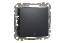 Двополюсний вимикач, Чорний, Sedna Design (SDD114102)