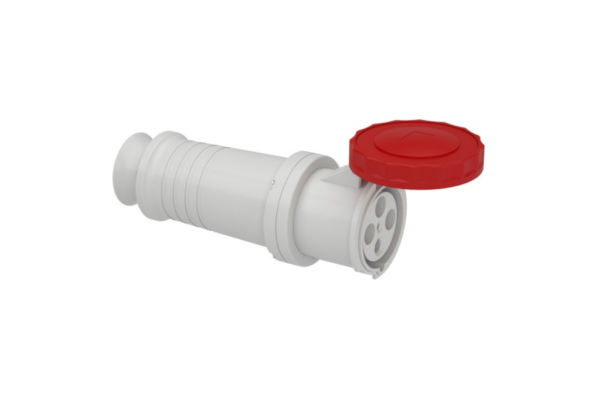 Розетка кабельна гвинтова 125А 3P+E IP67 415В (81494)