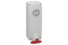 Розетка навантаження з вимикачем і блоком 63А 3Р+Е IP65 415В (PKB63P534)