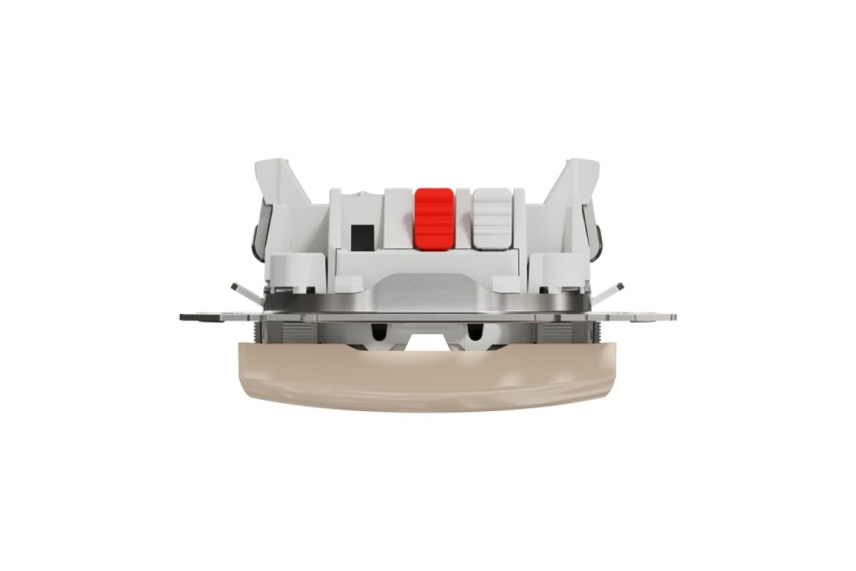 Кнопковий вимикач 10 А, Бежевий Sedna Design (SDD112111)