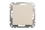 Кнопковий вимикач 10 А, Бежевий Sedna Design (SDD112111)