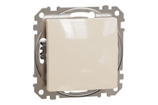 Кнопковий вимикач 10 А, Бежевий Sedna Design (SDD112111)