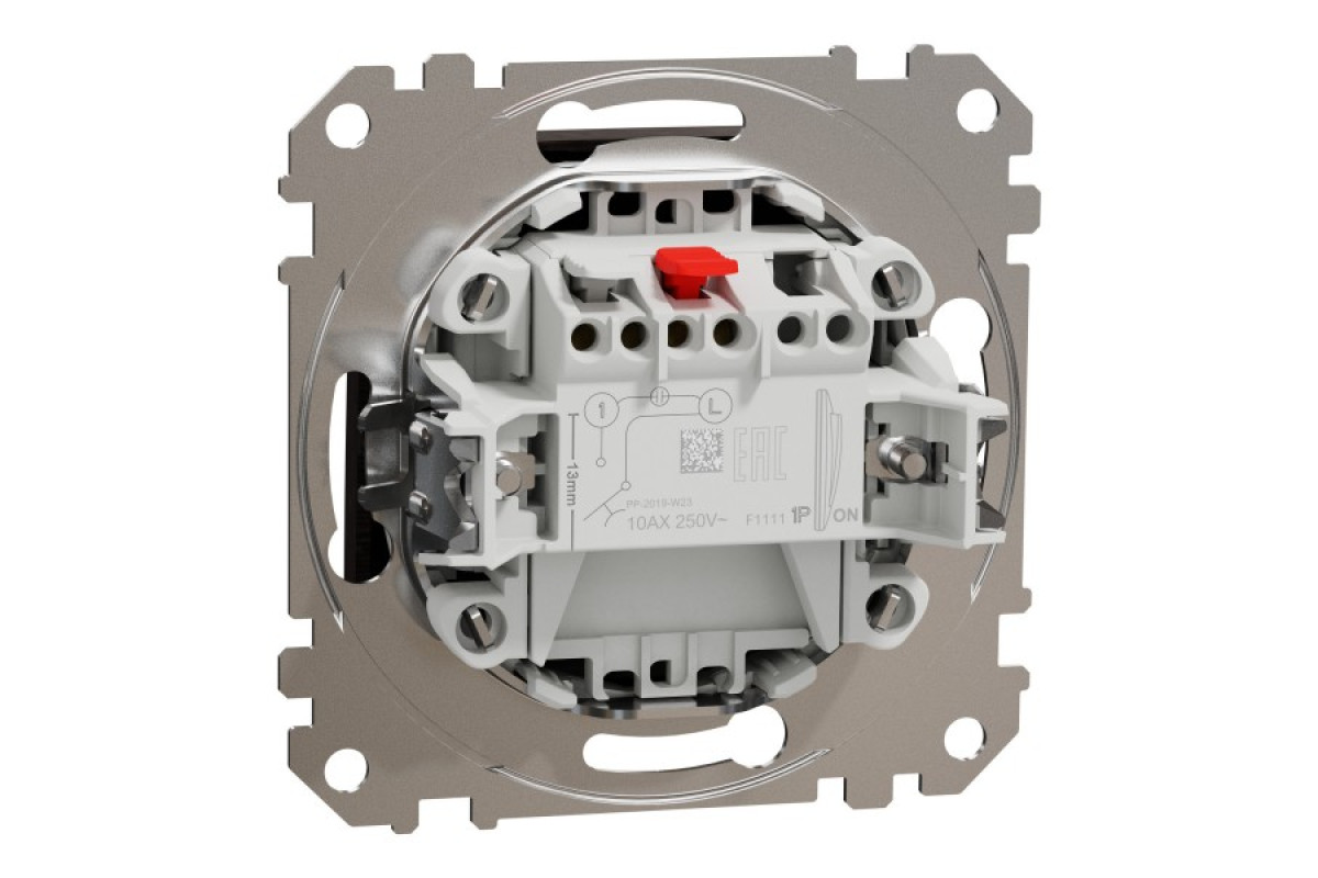 Кнопковий вимикач 10 А, Венге Sedna Elements (SDD181111)