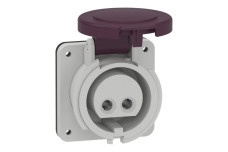 Розетка панельного монтажу пряма 16A 2P 20/25 (82901)