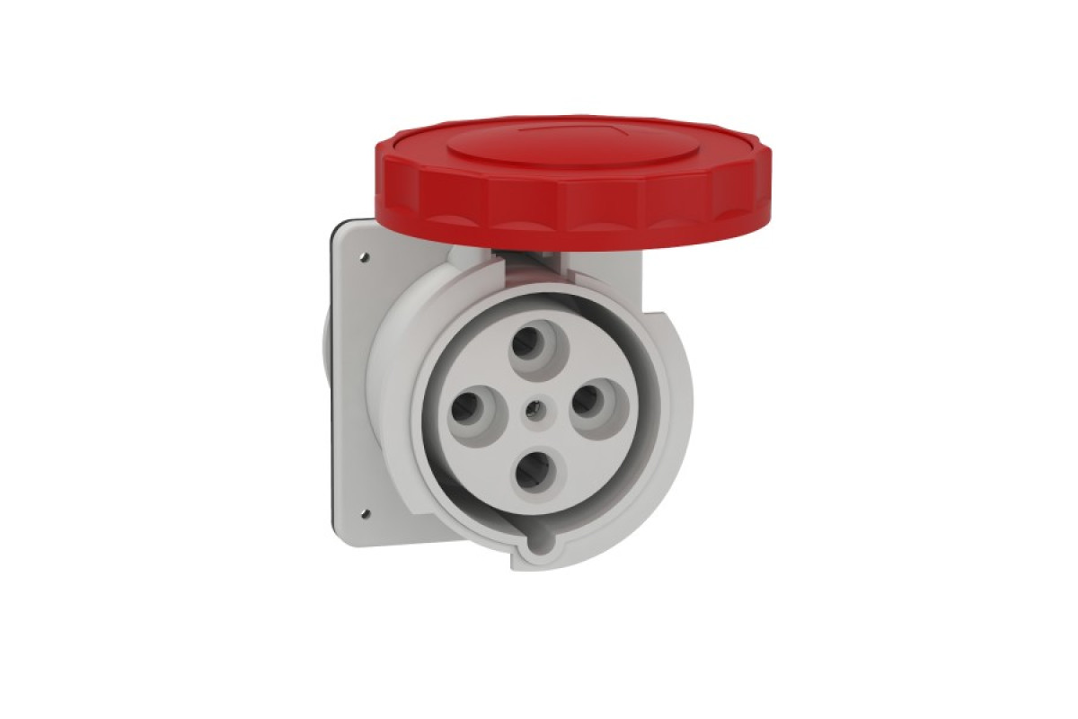 Розетка прихованого встановлення гвинтова 125А 3P+E IP67 (81694)