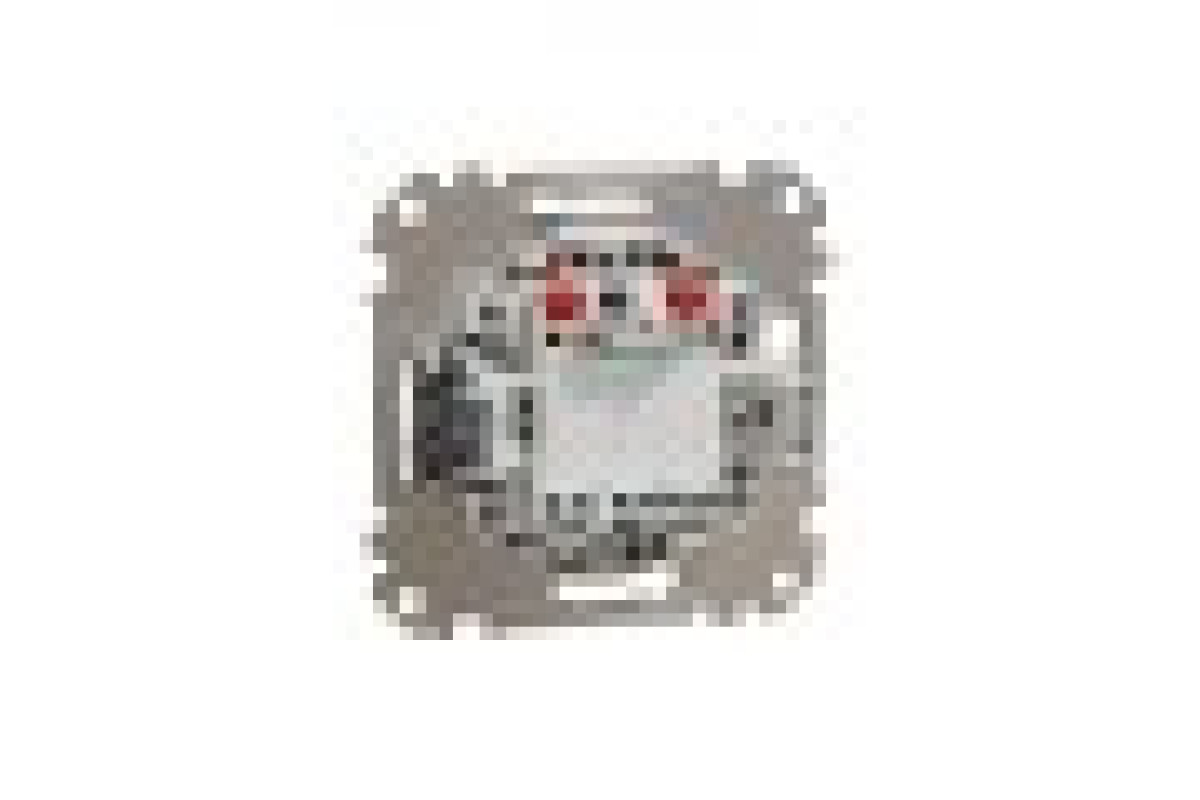 Кнопковий вимикач для жалюзі, електронне блокування 10 АХ, Алюміній Sedna Design (SDD113114)