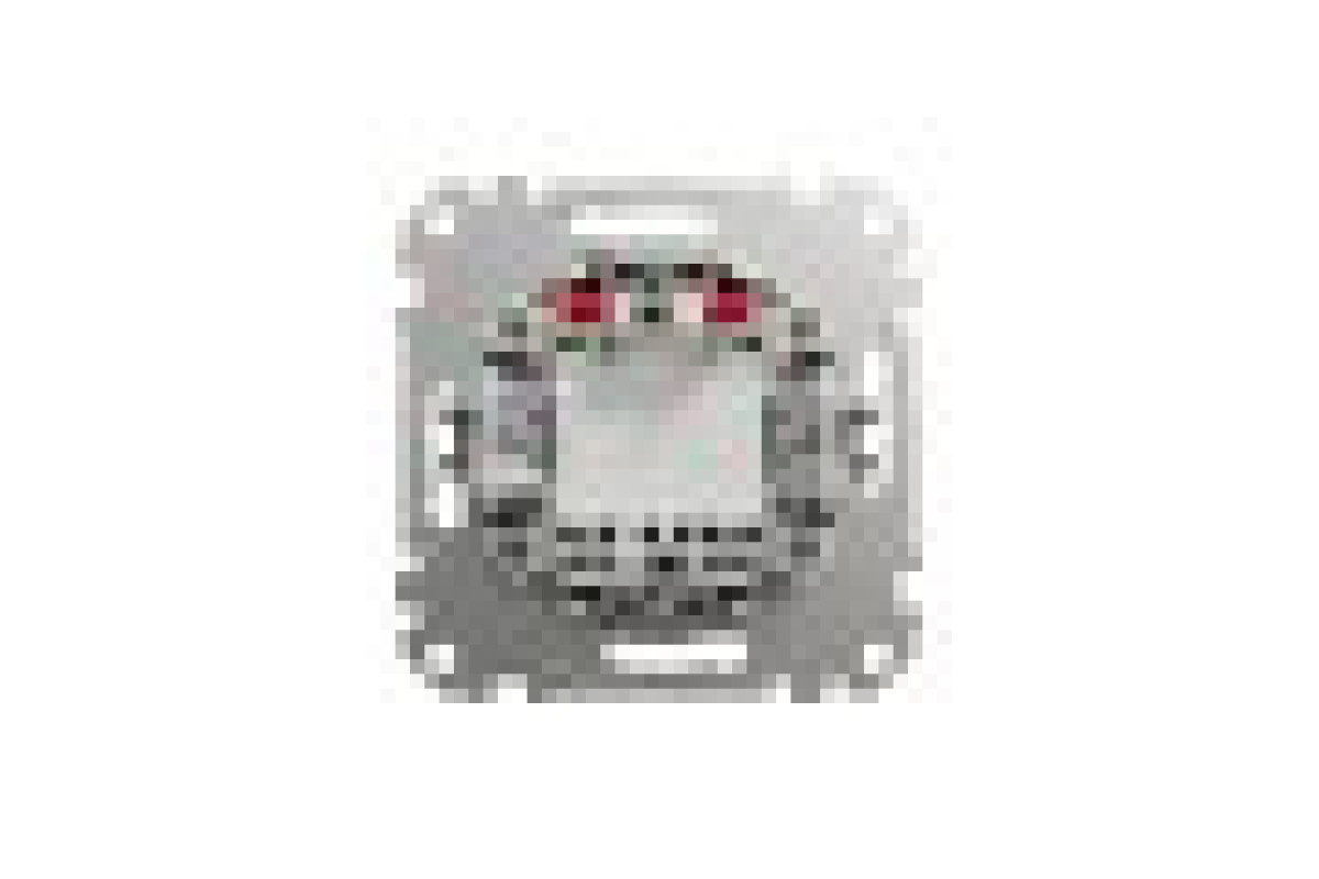 Кнопковий вимикач для жалюзі, електронне блокування 10 АХ, Алюміній Sedna Design (SDD113114)