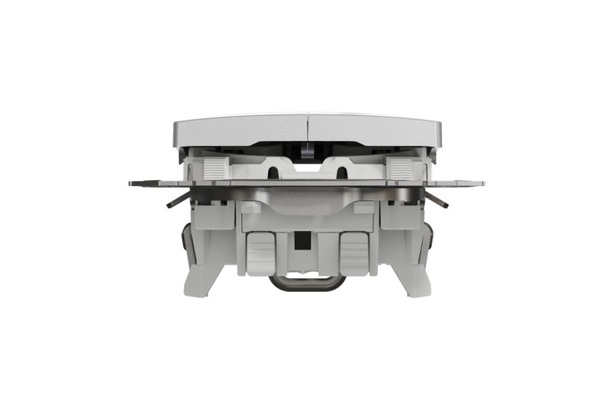 Кнопковий вимикач для жалюзі, електронне блокування 10 АХ, Алюміній Sedna Design (SDD113114)