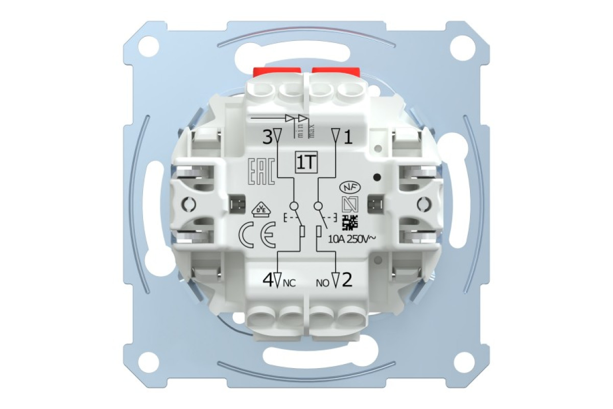Механізм 2 кнопкового 1 полюсного вимикача з 1 замикаючим і розмикаючим контактом (MTN3153-0000)
