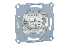 Механізм 2 кнопкового 1 полюсного вимикача з 1 замикаючим і розмикаючим контактом (MTN3153-0000)