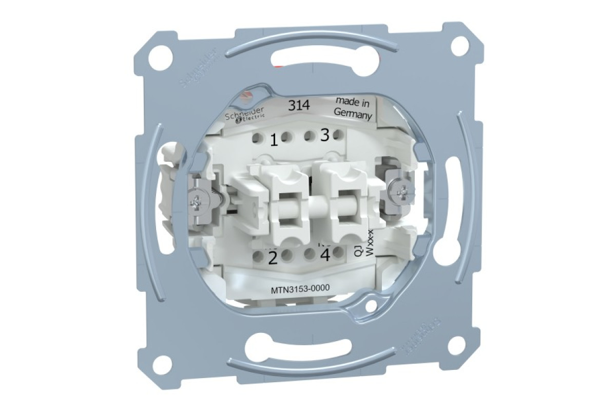 Механізм 2 кнопкового 1 полюсного вимикача з 1 замикаючим і розмикаючим контактом (MTN3153-0000)