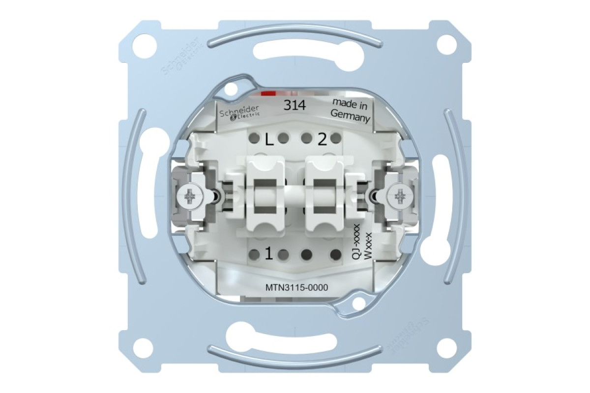 Механізм 2-клавішного вимикача 10А (MTN3115-0000)