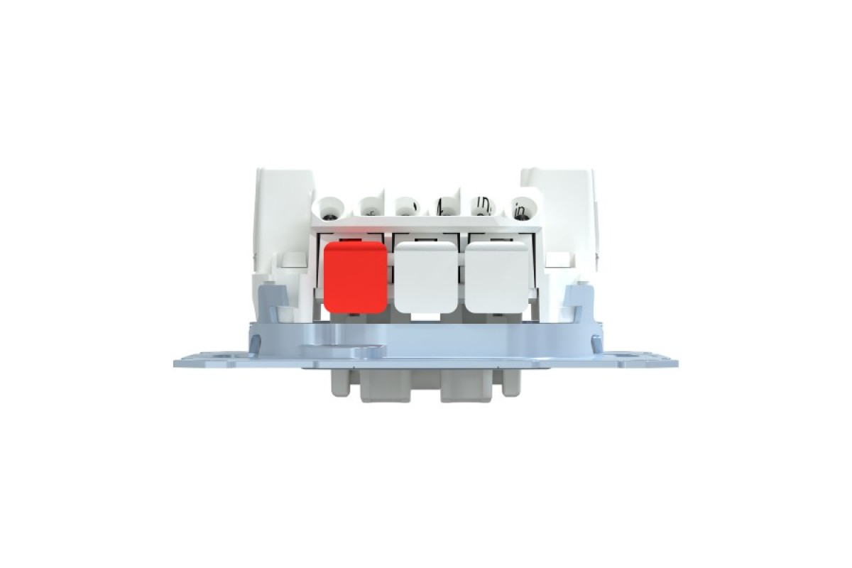 Механізм 2-клавішного вимикача з гвинтовим зажимом, прохідний (MTN3126-0000)