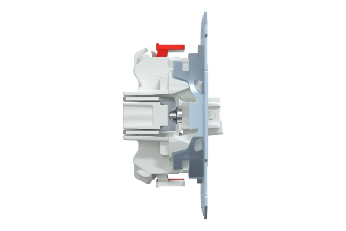 Механізм 2-клавішного вимикача з гвинтовим зажимом, прохідний (MTN3126-0000)