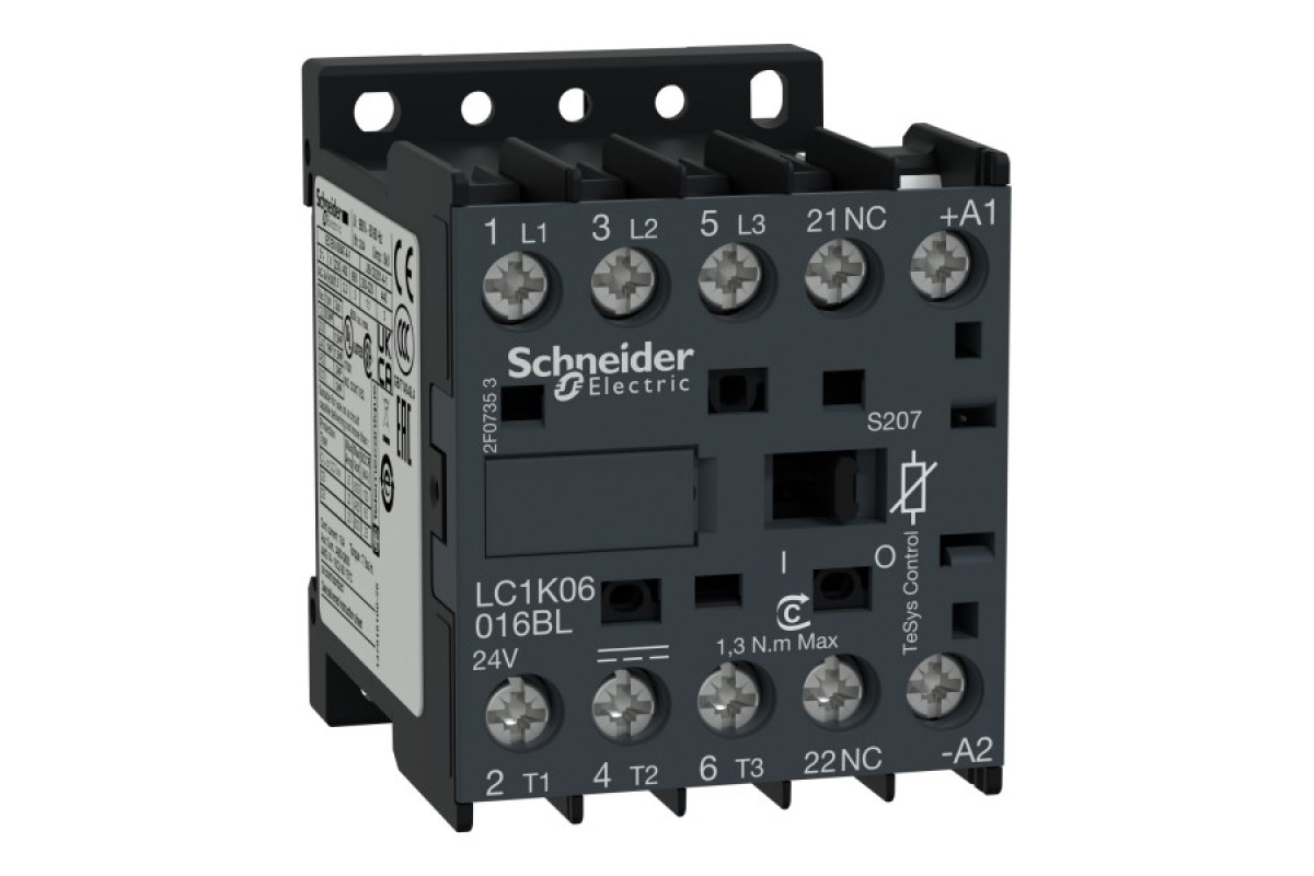 Контактор ДЛЯ ЗАЛІЗНИЦІ TeSys LC1K 3P 12А =110В 1НЗ (LC1K12016FLS207)