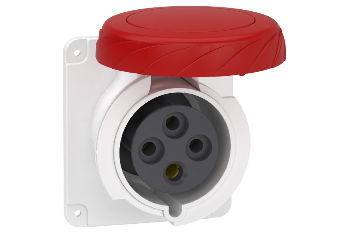 Розетка прихованого швидкого монтажу 32А 3P+E IP67 380В (PKY32G734)
