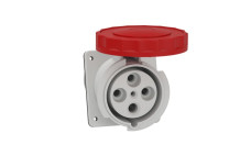 Розетка силова кутова  125А 3P+E IP67 415В (81294)