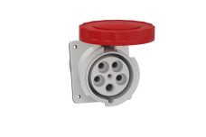 Розетка силова кутова  125А 3P+N+E IP67 415В (81295)