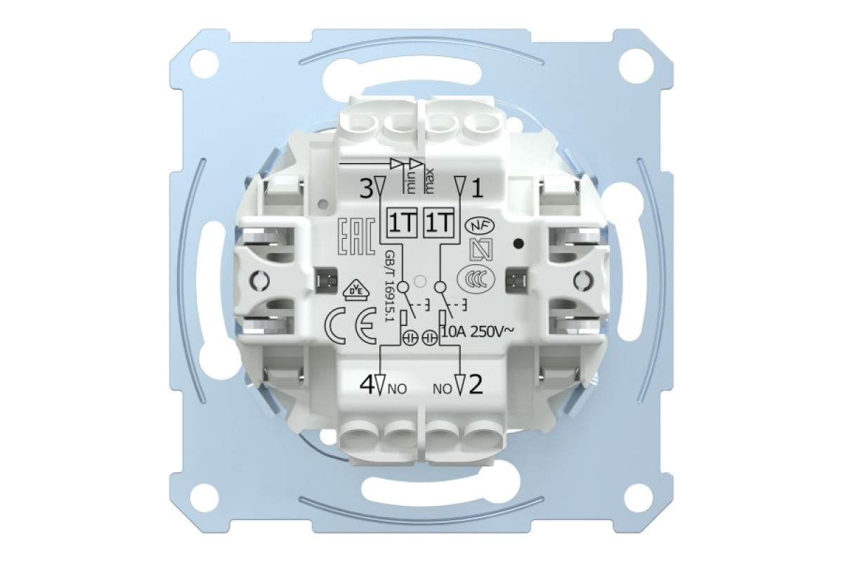 Механізм двокнопкового вимикача з самоповерненням,2-полюсний (MTN3155-0000)