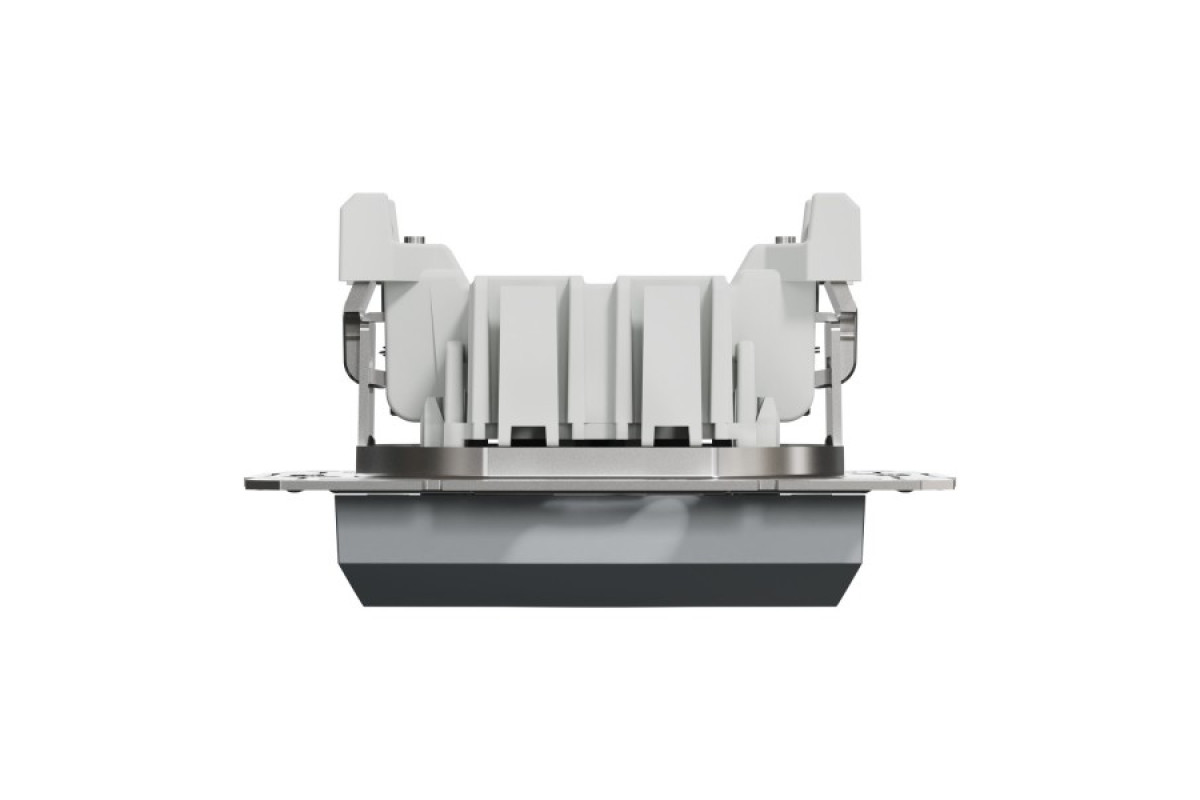 Кнопковий вимикач, Самозажимний, Asfora Сталь (EPH0700162)