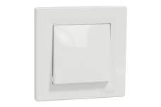 Кнопковий вимикач, Самозажимний, Білий Asfora (EPH0700121)