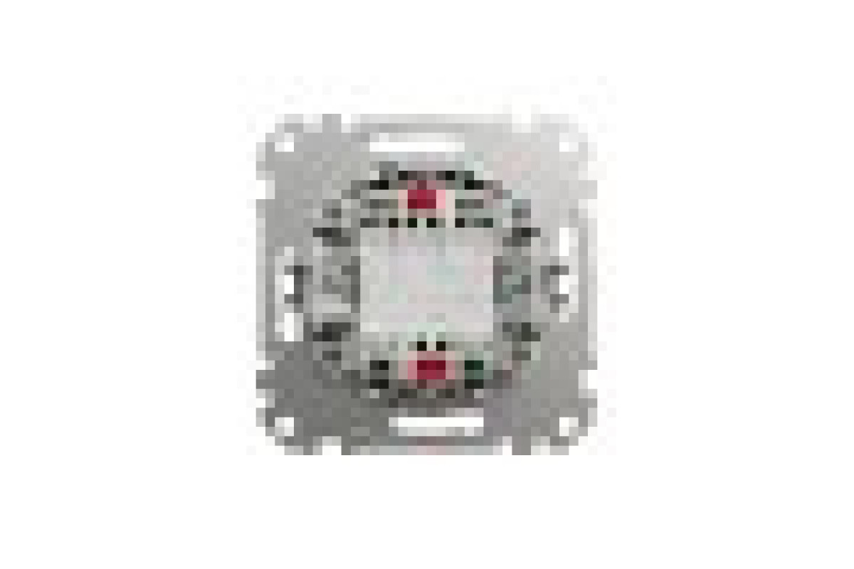 Кнопковий двоклавішний вимикач 10A, алюміній, Sedna Design & Elements (SDD113118)