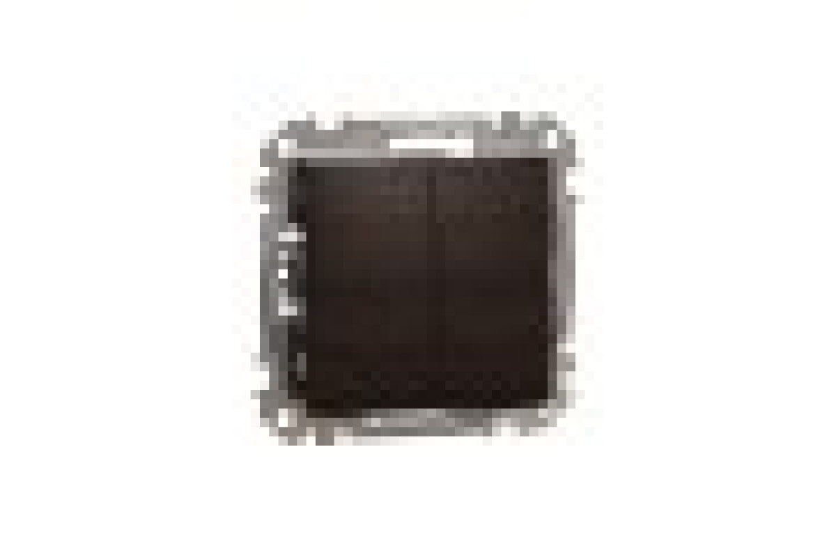 Кнопковий двоклавішний вимикач 10A, венге, Sedna Design & Elements (SDD181118)