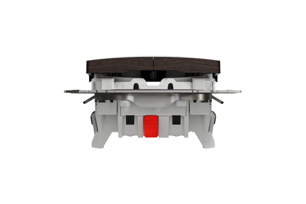 Кнопковий двоклавішний вимикач 10A, венге, Sedna Design & Elements (SDD181118)