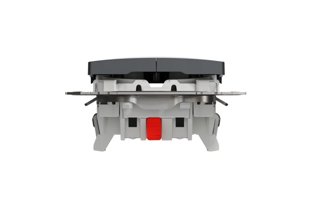 Кнопковий двоклавішний вимикач 10A, чорний, Sedna Design & Elements (SDD114118)