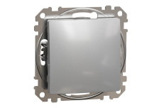 Кнопковий перемикач 10 А, Алюміній Sedna Design (SDD113116)