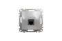Комп'ютерна розетка, RJ45 CAT6 UTP, Алюміній, Sedna Design (SDD113461)