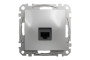 Комп'ютерна розетка, RJ45 CAT6 UTP, Алюміній, Sedna Design (SDD113461)