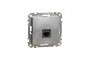 Комп'ютерна розетка, RJ45 CAT6 UTP, Алюміній, Sedna Design (SDD113461)