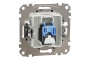 Комп'ютерна розетка, RJ45 CAT6 UTP, Алюміній, Sedna Design (SDD113461)