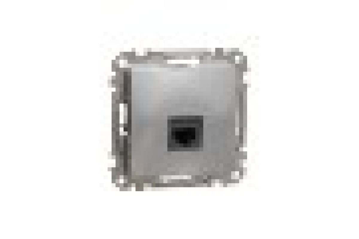Комп'ютерна розетка, RJ45 CAT6 UTP, Алюміній, Sedna Design (SDD113461)