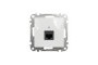 Комп'ютерна розетка, RJ45 CAT6 UTP, Біла, Sedna Design (SDD111461)