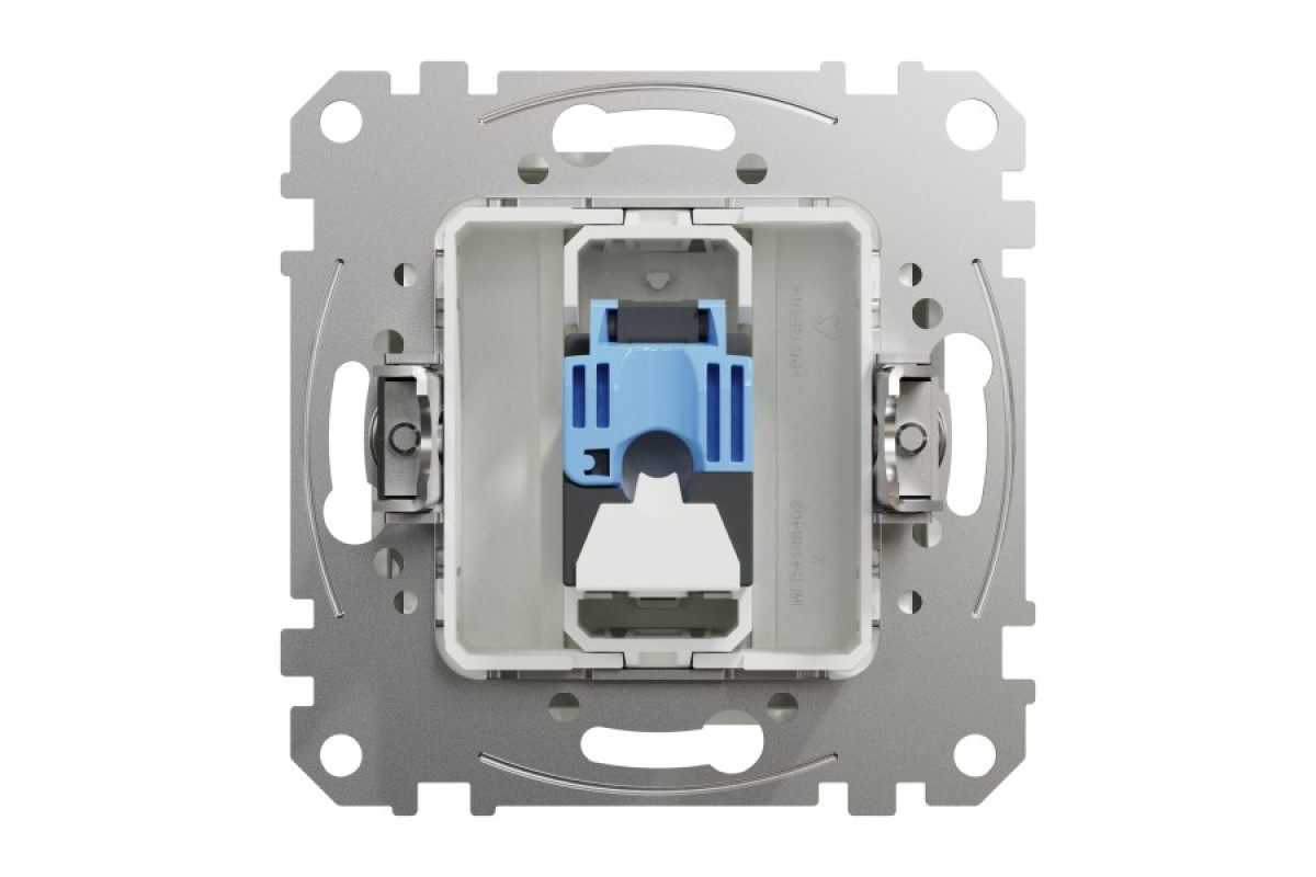 Комп'ютерна розетка, RJ45 CAT6 UTP, Біла, Sedna Design (SDD111461)