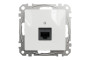 Комп'ютерна розетка, RJ45 CAT6 UTP, Біла, Sedna Design (SDD111461)