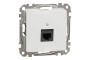 Комп'ютерна розетка, RJ45 CAT6 UTP, Біла, Sedna Design (SDD111461)